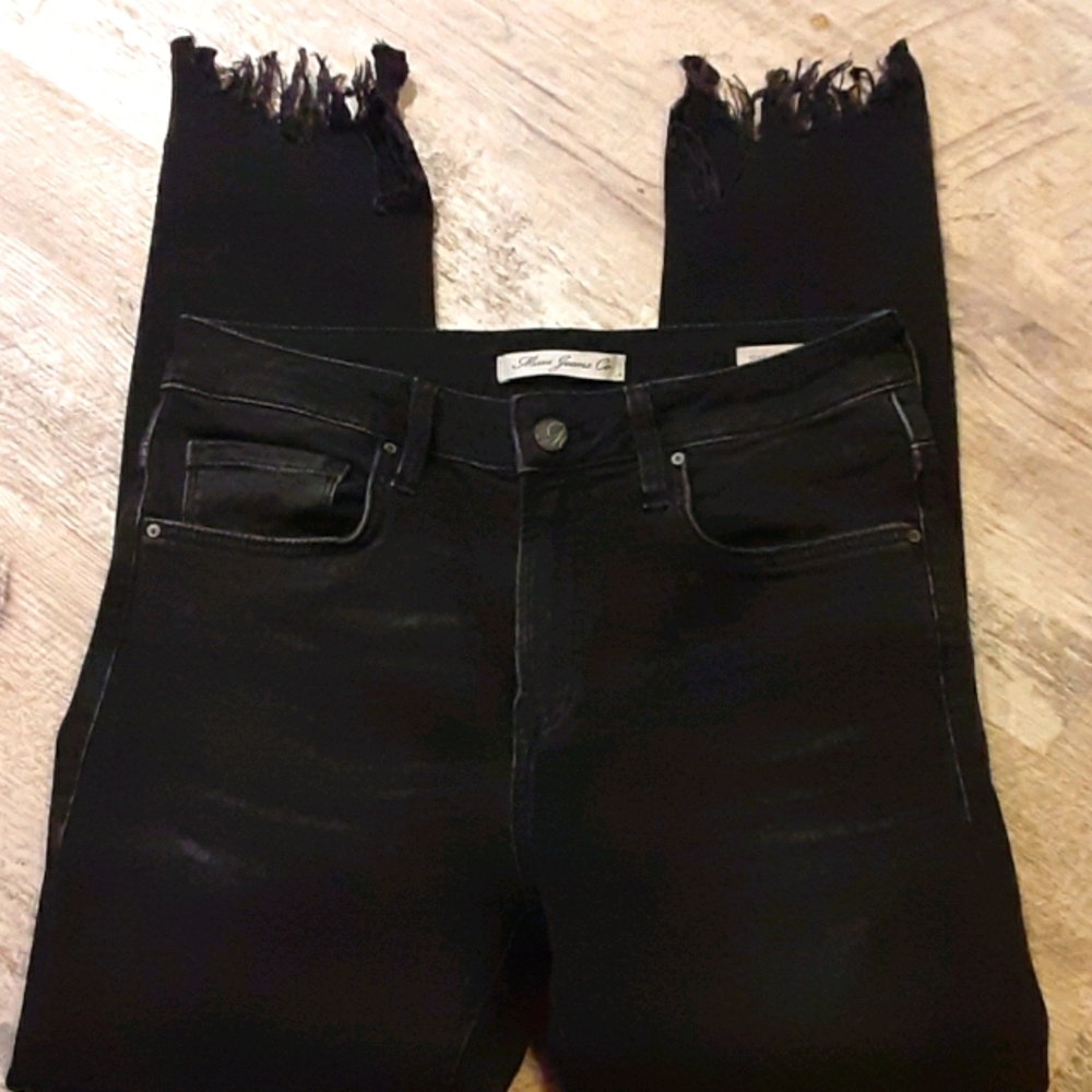 High rise skinny Marvi black finger jeans